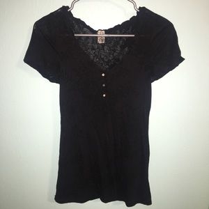 Black lace shirt